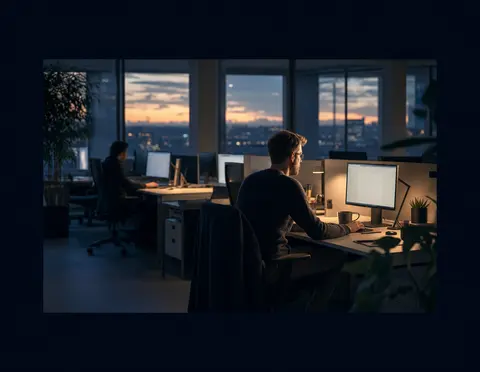 IT-Strategiebesprechung mit dem festen Ansprechpartner im Büro eines mittelständischen Unternehmens