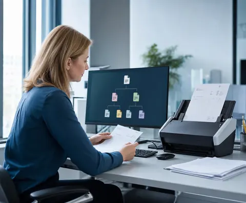 Eingangsrechnung wird digital erfasst und automatisiert zur Freigabe weitergeleitet
